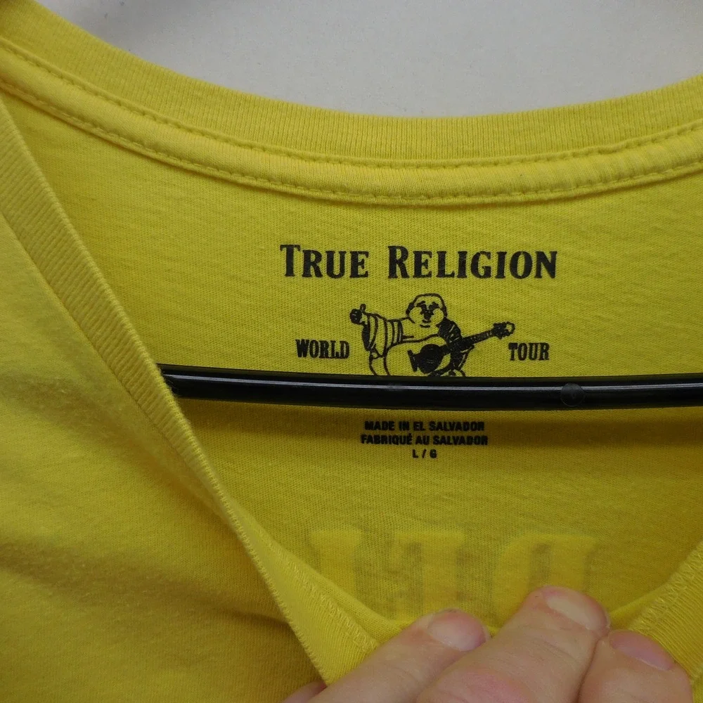 True Religion Men’s Yellow Graphic Tee